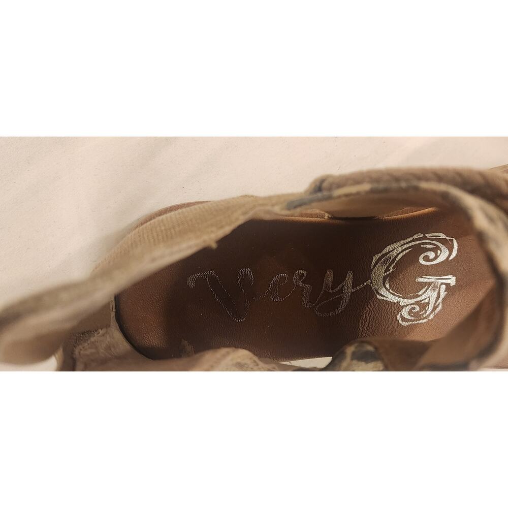 Very G Gypsy Jazz Leopard Sandals Women’s Size 9 - Picture 4 of 4
